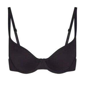SKIMS Recycled Swim Unlined Underwire Bikini Top, Onyx Black 34 B/C - S - 6 NWT